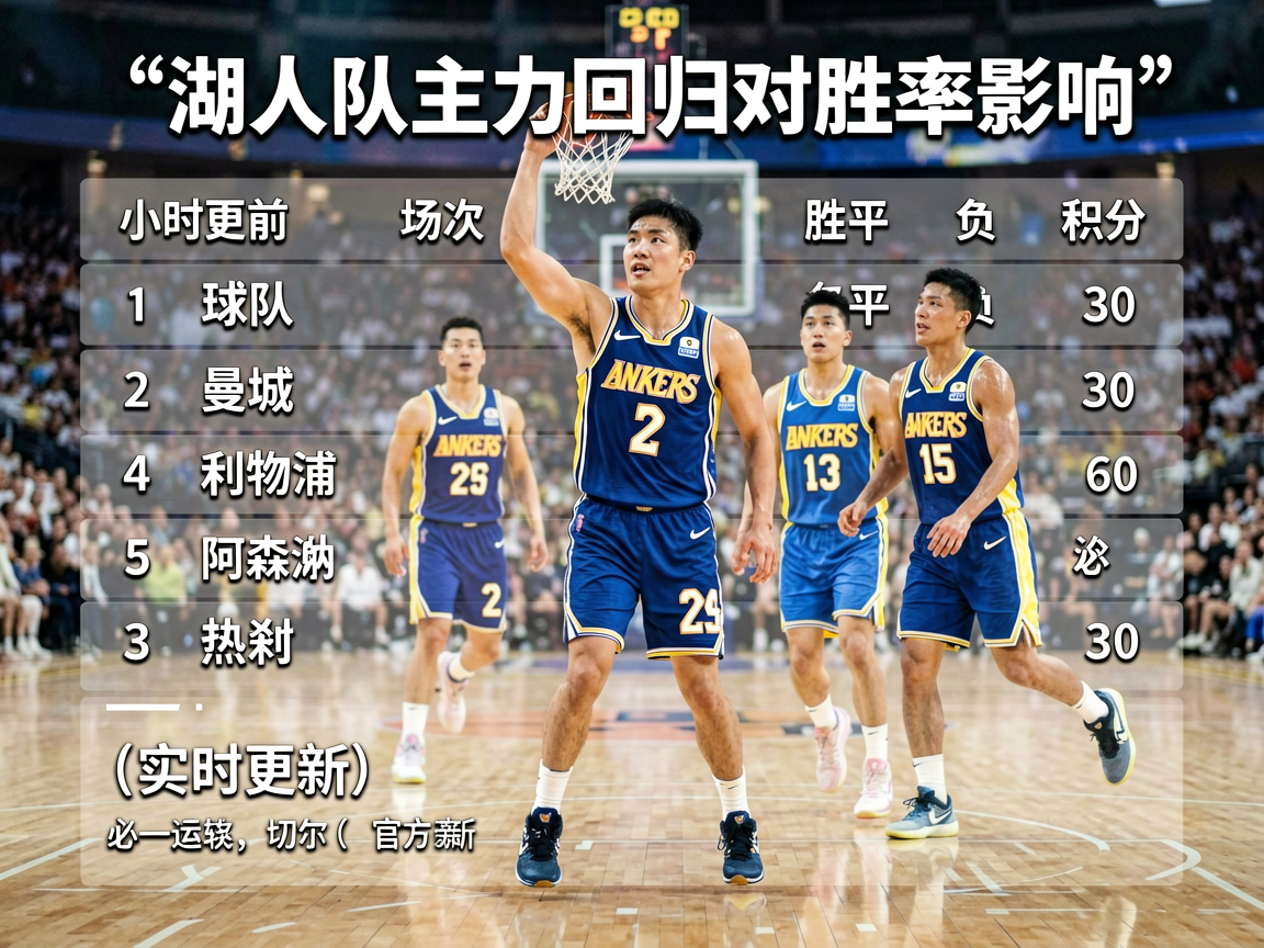 必一·运动(B-Sports)官方网站 - 湖人队主力回归对胜率影响、5小时前、联赛积分榜、实时更新、排名